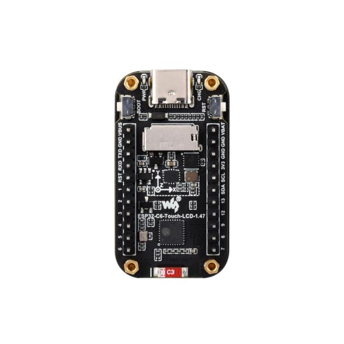 Utvecklingskort med ESP32-C6 och 1.47