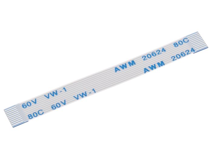 FPC-kabel 10-pol 0.5mm 50mm samma-sida @ electrokit (1 av 1)
