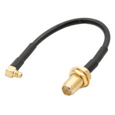 Adapterkabel MMCX hane till SMA hona 100mm @ electrokit