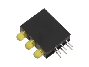 LED-indikator 3x gul PCB @ electrokit