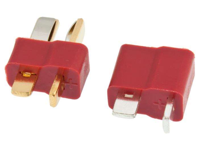 Batterikontakt T-plug Deans (par) @ electrokit (3 av 3)