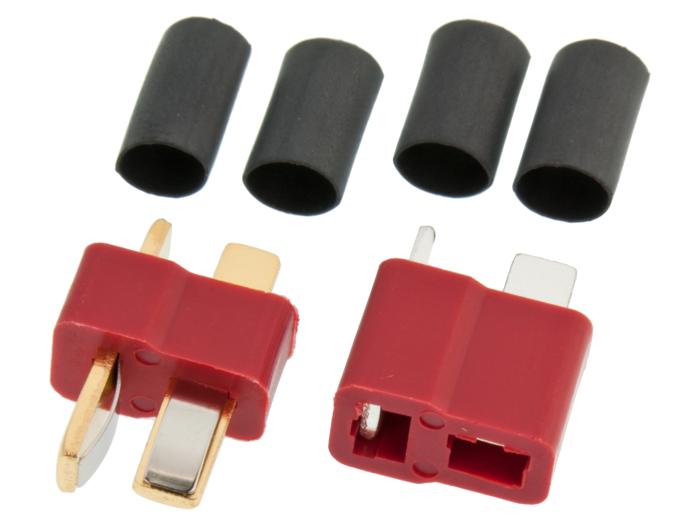 Batterikontakt T-plug Deans (par) @ electrokit (1 av 3)