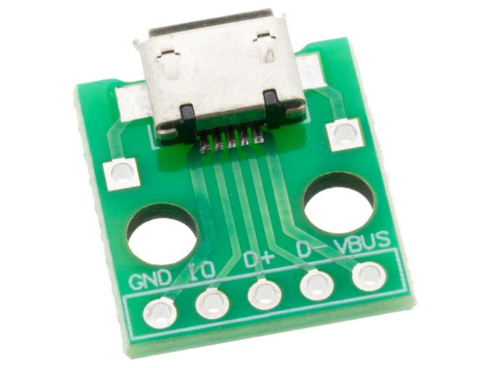 USB micro monterad på kort @ electrokit (3 av 3)