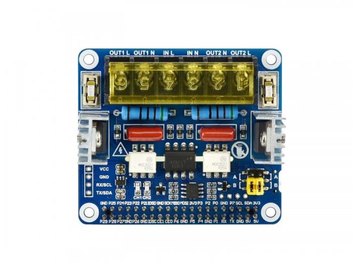 2x Triac HAT for Raspberry Pi @ electrokit (3 of 11)