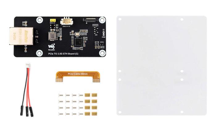 NIC Ethernet adapter 2.5G Ethernet for Raspberry Pi 5 @ electrokit (6 of 8)