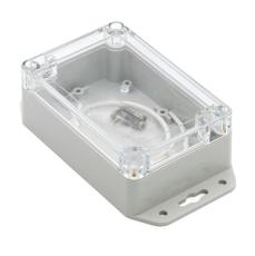 Apparatl&aring;da 120x80x45mm transp lock ABS IP65 @ electrokit