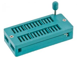 ZIF socket 28-pin 0.6" @ electrokit