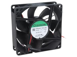 Fläkt 60x60x15mm 12VDC 29.2dBA 38.5m³/h @ electrokit
