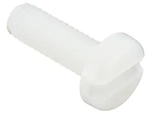 Spårskruv nylon MCS M3 x 10mm @ electrokit