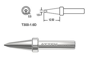 Solder tip T300-1.6D chisel 1.6mm @ electrokit