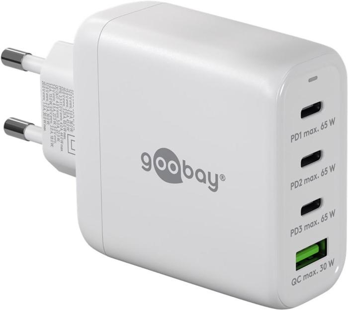 USB-C PD multiport GaN laddare 68W vit @ electrokit (1 av 4)