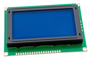 LCD grafisk 128x64px TFT blå/vit @ electrokit