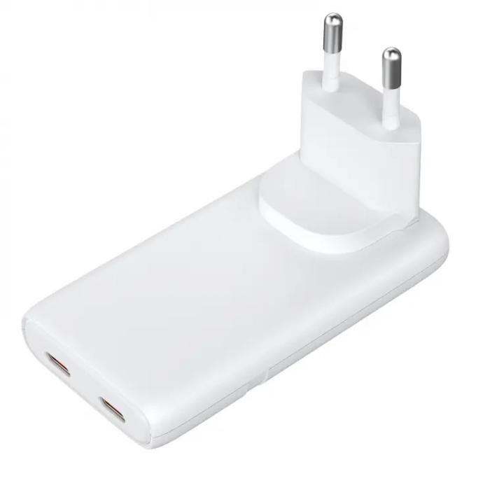 Dual USB-C PD charger 65W angled @ electrokit (6 of 6)