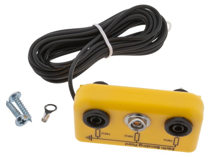 Jordsystem 1x ESD-knapp 2x 4mm 1Mohm 2m @ electrokit (2 av 3)