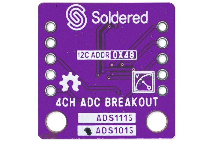 ADC AD-omvandlare 4-kanal 12-bit med 16x PGA och Qwiic @ electrokit (3 av 4)