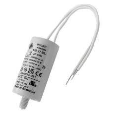Motorkondensator 2uF 425-500VAC med kabel @ electrokit