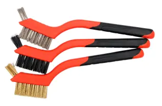 Cleaning brushes - brass, nylon, steel @ electrokit