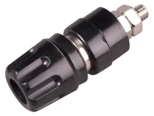 Polskruv 4mm svart 35A @ electrokit