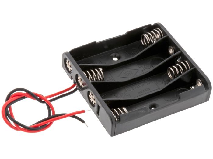 Battery holder 4x AAA cable @ electrokit (1 of 1)