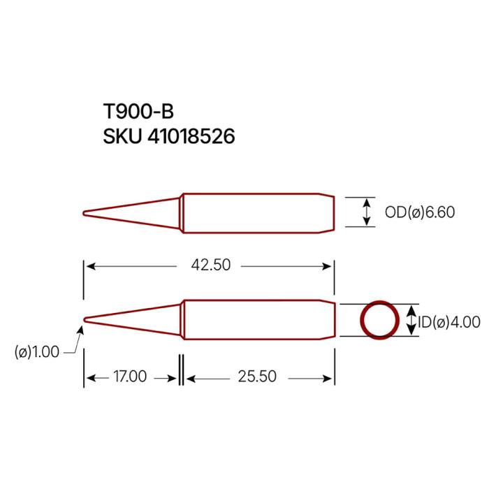 Solder tip T900-B @ electrokit (2 of 2)