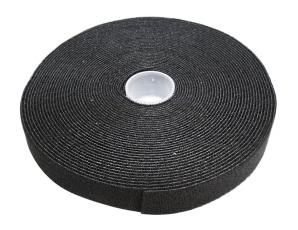 Velcro double side black 10m x 19mm @ electrokit