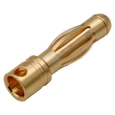 Banana plug 4mm male 32A(70A) gold @ electrokit