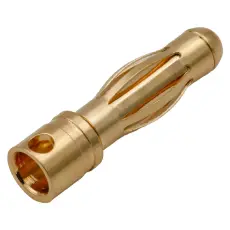 Banankontakt 4mm hane 32A(70A) guld @ electrokit