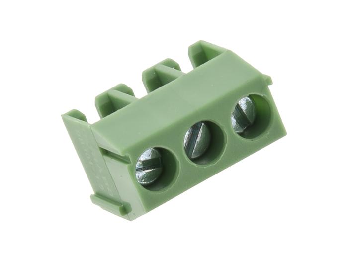 Skruvplint 3.5mm 3-pol grön @ electrokit (2 av 3)