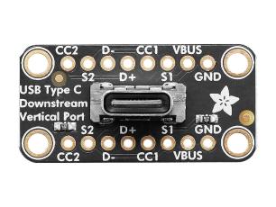 USB-C hona vertikal monterad på kort @ electrokit