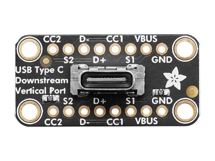 USB-C female vertical mounted on board @ electrokit (1 of 5)
