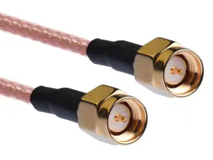 Kabel SMA-hane till SMA-hane RG-316 0.75m 6GHz Tekbox @ electrokit