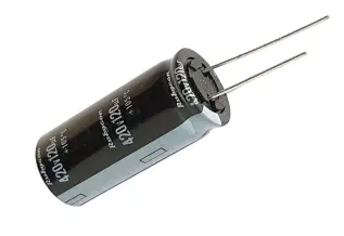 Elektrolytkondensator 120uF 420V 105C &oslash;18x30mm @ electrokit