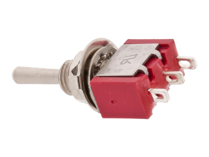 Toggle switch 1-p (on)-off-(on) solder lugs MTS-123 @ electrokit (2 of 2)