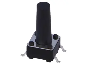 Taktil omkopplare SMD 6x6x13mm svart @ electrokit
