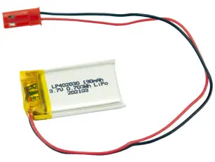 Batteri LiPo 3.7V 190mAh @ electrokit