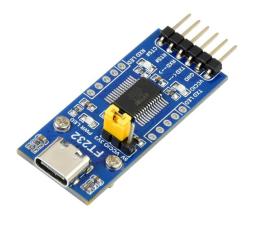 USB-C to UART (TTL) module 3.3/5V 6-pin with flow control @ electrokit