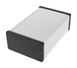 Aluminiuml&aring;da extruderad 160x103x53mm ABS lock @ electrokit