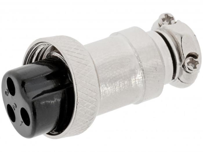 Connector GX16 jack 3-pin @ electrokit (1 of 3)