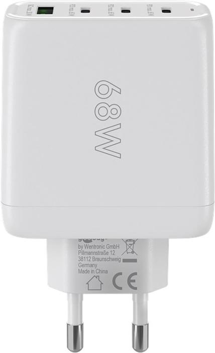USB-C PD multiport GaN laddare 68W vit @ electrokit (3 av 4)