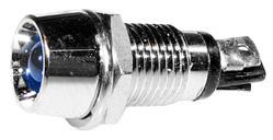 LED indicator metal blue 12VDC @ electrokit