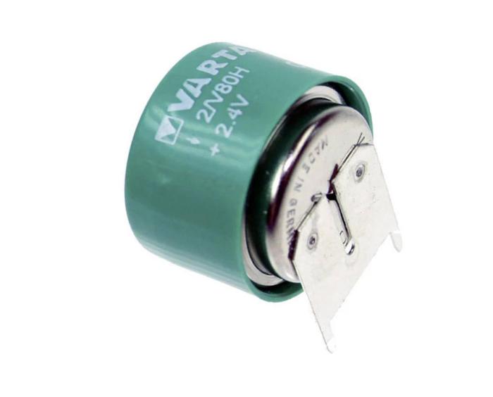 NiMH batteri 2/V80H 2.4V 80mAh PCB @ electrokit (1 av 1)