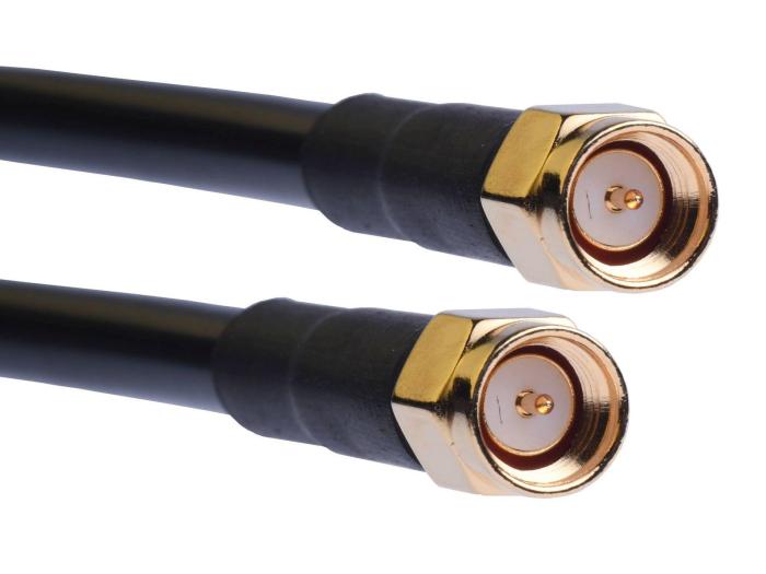 Cable SMA male to SMA male RG-223 1.25m 6GHz Tekbox @ electrokit (1 of 1)