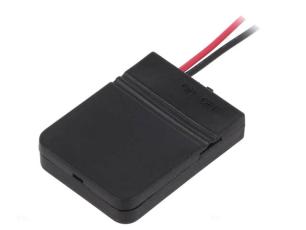 Batterihållare 1x CR2032 box brytare kabel @ electrokit