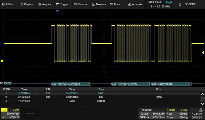 SDS2000XP-MIL1553B MIL-STD-1553B serial trig and decoding option @ electrokit (1 av 1)