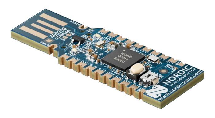 nRF52840 Bluetooth 5.0 BLE Mesh USB dongle @ electrokit (1 av 2)