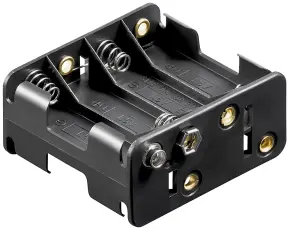 Batterihållare 8x AA kontakt (6F22) @ electrokit
