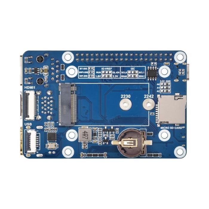 Compute Module 5 mini base IO Board NVMe @ electrokit (4 av 6)
