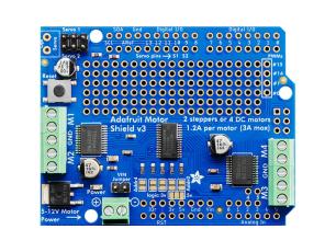 Adafruit motor shield för Arduino Uno R3/R4 v2.3 @ electrokit