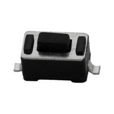 Taktil omkopplare SMD 6x3x4.3mm black @ electrokit
