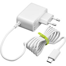 Power supply 24W USB-C PD Raspberry Pi 5 white @ electrokit